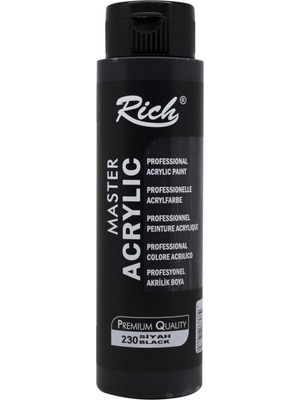 Rich Akrilik Boya Master 500 cc Siyah