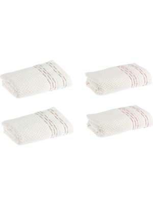 Özdilek 4 Adet El-Yüz Havlusu (50X90)-BRONIE Krem