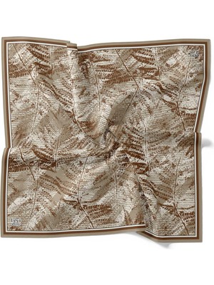 Levidor Tivil İpek Eşarp 4120 - 2 Kahverengi Karışık Desen