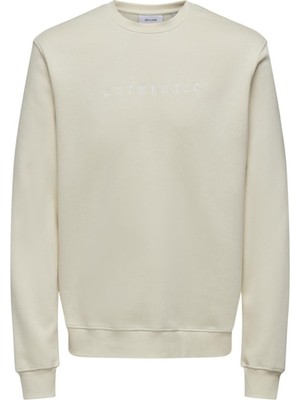Only & Sons Onsconnor Authentıc Reg Crew Neck Sweat Krem 22030625