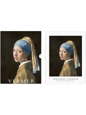 Guguk Girl With A Pearl Earring, Özel Tasarım Kılıflı, A4 Poster