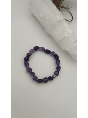 925 ayar gümüş Ametist Bileklik