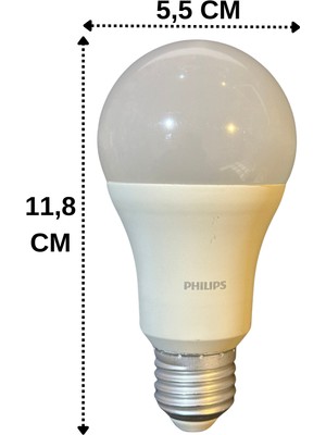 Philips 13W (90W) 6500K (Beyaz Işık) E27 Duylu Klasik LED Ampul (2 Adet)