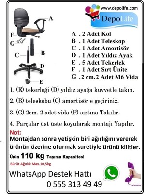 Depolife Çocuk Odası Ders Çalışma Ofis Koltuğu Sindirella Prenses Desenli Çocuk Sandalyesi Pembe