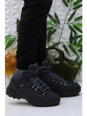 Scooter M4107 Gri Asfalt Anatomik Orijinal Ürün  Deri Su Geçirmez Erkek Bot