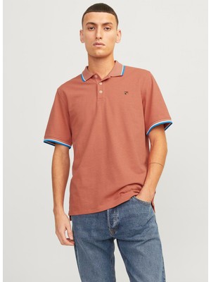 Jack & Jones Polo Yaka Turuncu Erkek T-Shirt Jprbluwın Polo Ss Noos