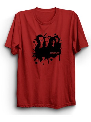 The Fame Coldplay, Black Design, Rock Metal Müzik Grubu %100 Pamuk Tişört