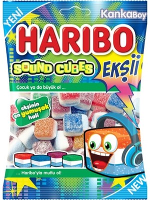 HARIBO Ekşi Sound Cubes 70 gr 24 Adet Jelibon