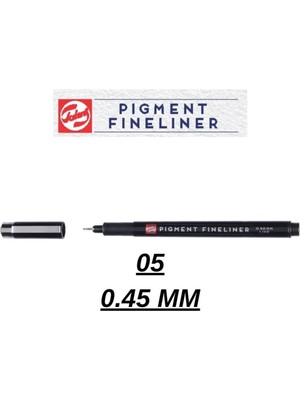 Talens Teknik Çizim Kalemi Pigment Fineliner Kalem Siyah 05 0.45MM