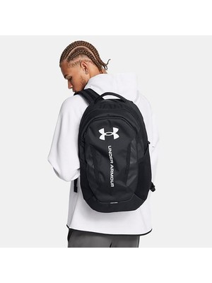 Under Armour Ua Hustle 6.0 Backpack Siyah-Beyaz Unisex Sırt Çantası