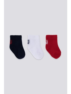 U.S. Polo Assn. Erkek Bebek Çorap 3'lü Set Yumuşak Malzeme