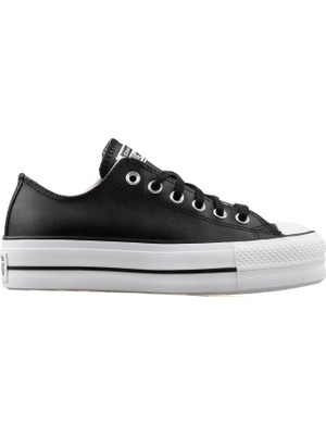 Converse Chuck Taylor All Star Leather Platform Kadın Siyah Sneaker Ayakkabı 561681C