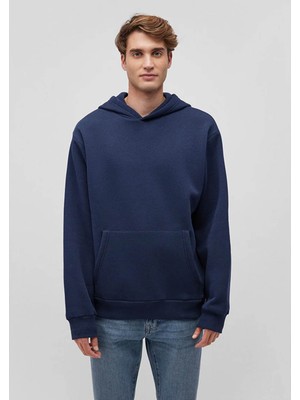 Mavi Erkek Sweatshirt Lacivert M0S10275-70490 Kapüşonlu  Loose