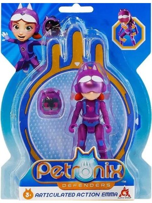 Harika Kanatlar Petronix Hayvan Savunucuları Sırt Çantalı Hareketli Mini Figür Emma
