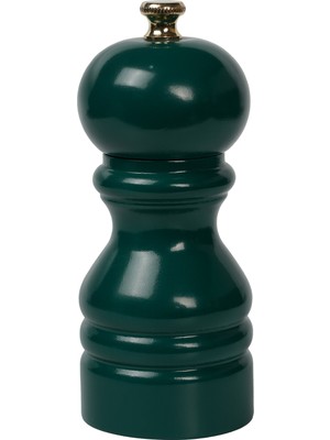 Glios Koyu Yeşil Ahşap Tuz ve Karabiber El Değirmeni Öğütücü Grinder 12 Cm