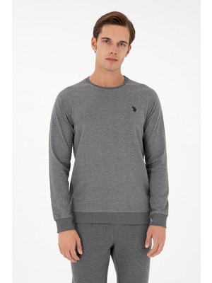 U.S. Polo Assn. Erkek Antrasit Melanj Sweatshirt 50295159-VR081