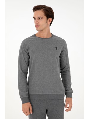 U.S. Polo Assn. Erkek Antrasit Melanj Sweatshirt 50295159-VR081