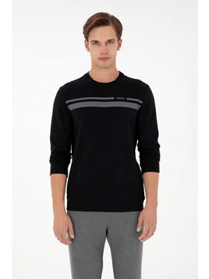 U.S. Polo Assn. Erkek Siyah Sweatshirt 50293463-VR046