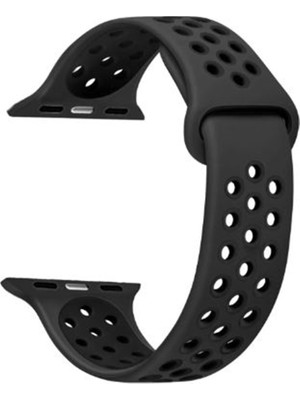 Adige Apple Watch 4/5 38MM Kordon Kayış Silikon Delikli Soft