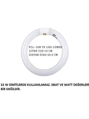 Şavk 22W Simit Floresan G10Q 22W/865