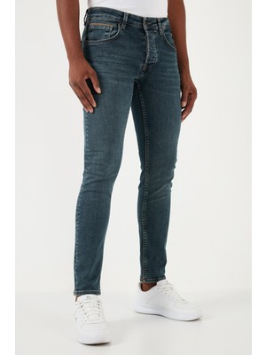 Buratti Streç Pamuklu Slim Fit Normal Bel Dar Paça Jeans Erkek Kot Pantolon 1131S11NAPOLI