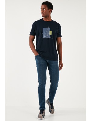 Buratti Streç Pamuklu Slim Fit Normal Bel Boru Paça Jeans Erkek Kot Pantolon 3300S04TOKYO