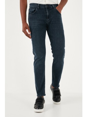 Buratti Streç Pamuklu Slim Fit Normal Bel Boru Paça Jeans Erkek Kot Pantolon 3300S17TOKYO