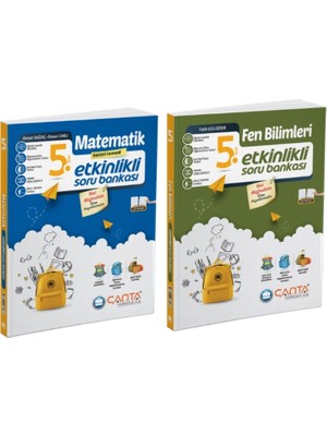 Çanta Yayınları 5. Sınıf Matematik + Fen Bilimleri Etkinlikli Kazanım Sıralı Soru Bankası