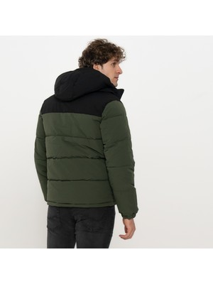 Jack & Jones Erkek Kapüsonlu Fermuarli Puffer Mont - Otto