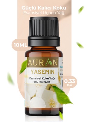 Auran Yasemin Esansiyel Uçucu Koku Yağı Buhurdanlık Yağı Difüzör Esansı Hobi Esans Ortam Oda Kokusu 10ml