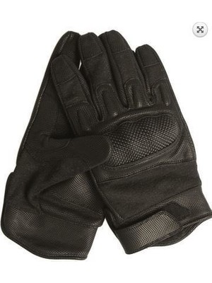 Sturm Actıon Nomex Sıyah Eldıven Taktik Kullanım İçin Kaymaz Deri Özellikli