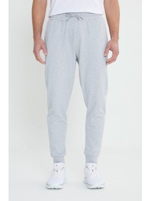 Altınyıldız Classics Erkek Gri Melanj Standart Fit Normal Kesim 2 İplik Cepli Rahat Recycle Pamuklu Jogger Eşofman Altı