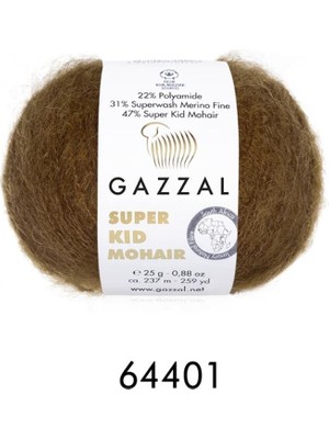 Gazzal Super Kid Mohair 25 Gram 64401
