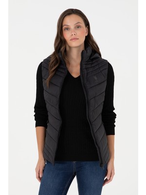 U.S. Polo Assn. Kadın Siyah Yelek (Dokuma) 50289555-VR046
