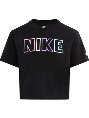 Nıke Femme Pop Tee Crop Kız Çocuk Kısa Tişört