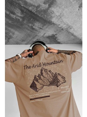 Teenage Millionaire Erkek Arid Mountain Camel Oversize Salas T-Shirt