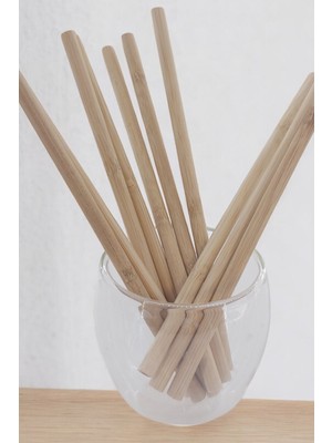 Küche&Haus Bambu Pipet 10 Adet Doğal 20 cm