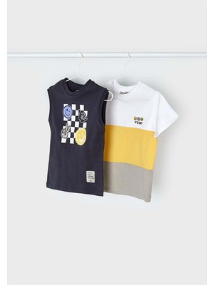 Mayoral Yazlık Erkek Kolsuz T-Shirt 2'li Set - Lacivert