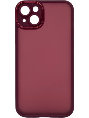 Nettech Apple iPhone 14 Plus Uyumlu Kamera Metal Çerçeve Seri Arka Koruma Kılıf