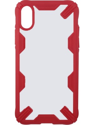 Nettech Apple iPhone x Uyumlu Çerçeve Görünümlü Arka Koruma Kılıf