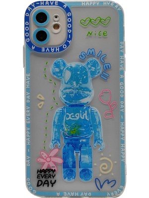 Nettech Apple iPhone 11 Uyumlu Kristal Carachter Seri Arka Koruma Kılıf