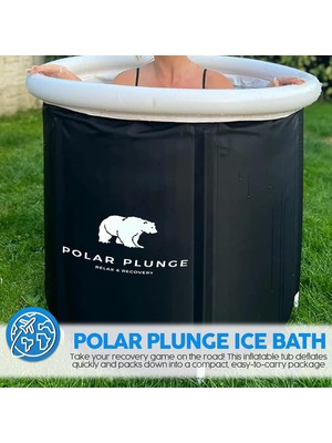 Polar Plunge Buz Banyosu Küveti, Sporcular İçin Taşınabilir 4 Katmanlı Iyileşme Varili