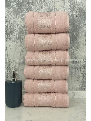 Özdilek Blossom El-Yüz Havlusu 6 Adet-Pembe