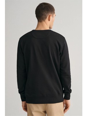 Gant Erkek Siyah Regular Fit Sweatshirt