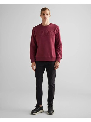 Gant Erkek Bordo Regular Fit Sweatshirt