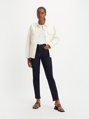 724 Hıgh Rıse Straıght Blue Wave Rınse Kadın Jean Pantolon