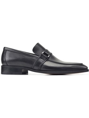 Siyah Klasik Loafer Erkek Ayakkabı -9048-