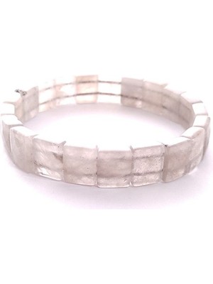 Nelleovana Dumanlı Kuvars Bileklik Kare