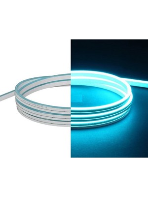 En Parlak Neon LED 12 Volt Buz Mavisi Işık Dış Mekan 7 Metre