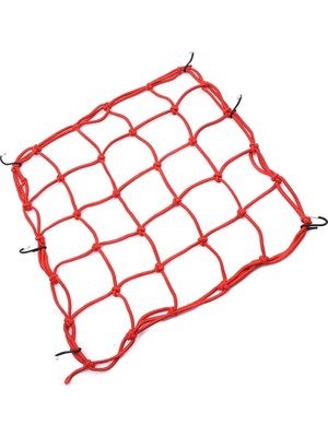 Monero Motosiklet Kask Filesi Kırımızı 6 Kanca 16 Gözlü